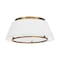 Dweled Hailey 16in LED Fabric Flush Mount 3000K in Aged Brass FM-531 - alternate 1